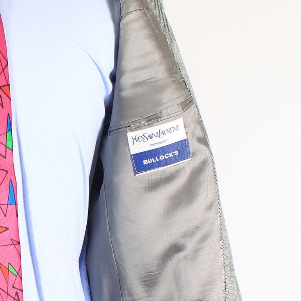 Yves Saint Laurent 38S Gray Sport Coat 98-X_6